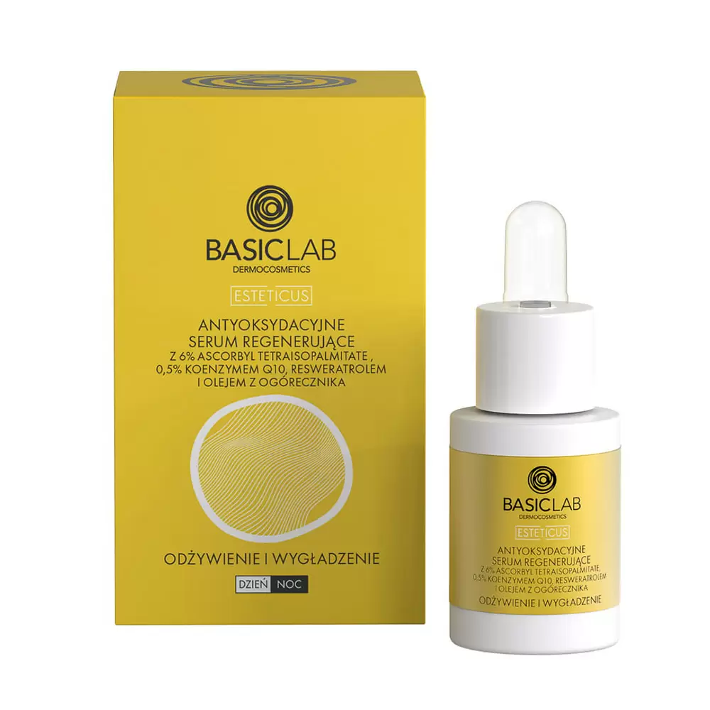 Antyoksydacyjne serum regenerujące z witaminą C 6% - Odżywienie i Wygładzenie | BasicLab