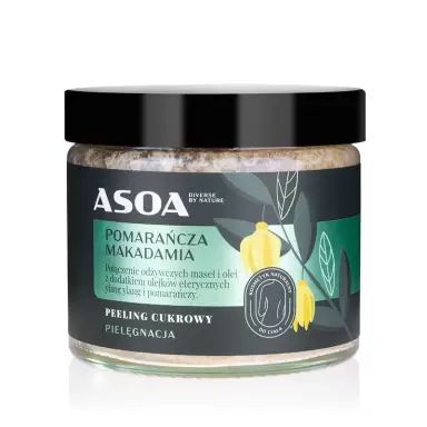 Peeling Tłuścioch - olej macadamia, olejek pomarańczowy i ylang ylang | Asoa