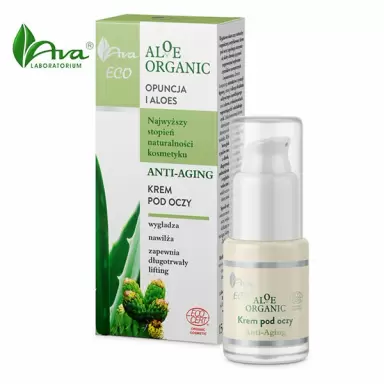 Naturalny krem pod oczy Aloe Organic - Anti Aging | Ava