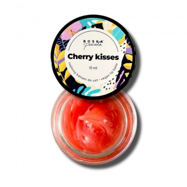 Balsam do ust z kwiatami koniczyny Cherry kisses | Boska Pszczoła