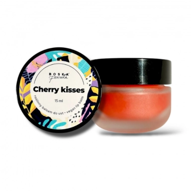 Balsam do ust z kwiatami koniczyny Cherry kisses | Boska Pszczoła