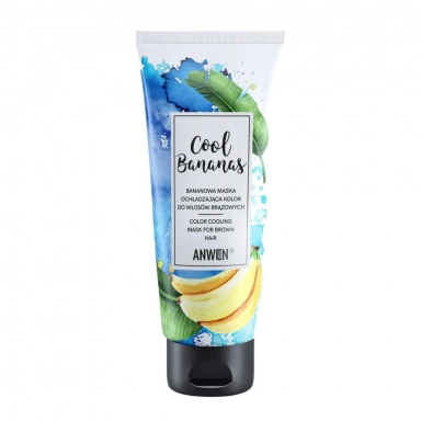 Bananowa maska ochładzająca kolor włosów brązowych Cool Bananas | Anwen