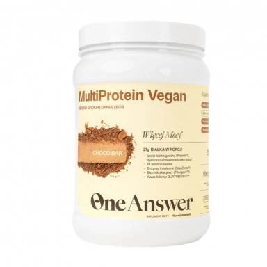 Białko roślinne w proszku MultiProtein Vegan Choco Bar | One Answer