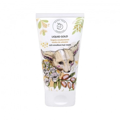Bogata emolientowa maska do włosów o wysokiej porowatości Liquid Gold | Hairy Tale Cosmetics