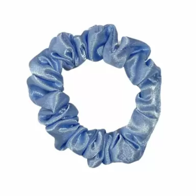 Mini scrunchie satynowa - błękit | BoMoye