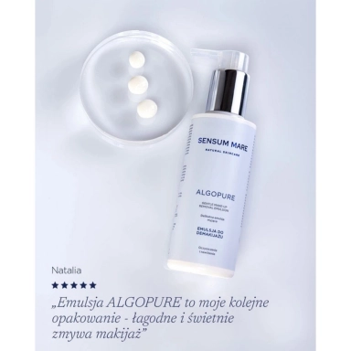 Delikatna emulsja do demakijażu Algopure | Sensum Mare