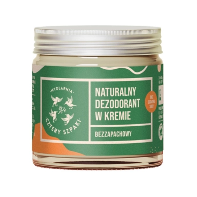 Dezodorant w kremie bezzapachowy bez dodatku sody | Cztery Szpaki