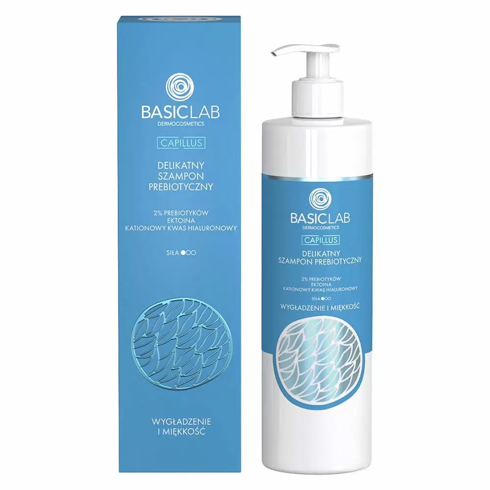 Delikatny szampon prebiotyczny Wygładzenie i Miękkość | BasicLab