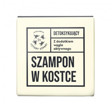 Szampon do włosów w kostce - detoksykujący | Cztery Szpaki