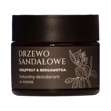 Dezodorant w kremie Drzewo Sandałowe, Grejpfrut i Bergamotka | Mglife