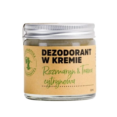 Dezodorant w kremie Rozmaryn i Trawa cytrynowa | Manufaktura Bursztynnika