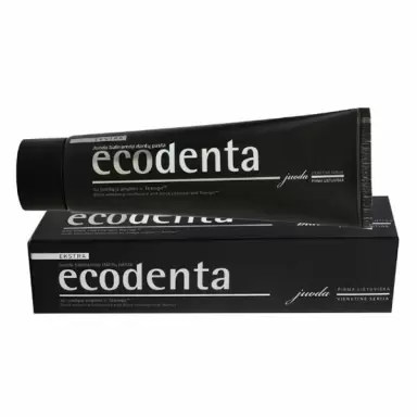 Czarna pasta wybielająca do zębów Extra Black z węglem drzewnym | Ecodenta