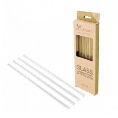 ECOSTRAWZ - Słomki do picia wielorazowe SZKLANE 8 x 215mm + czyścik | Inni producenci