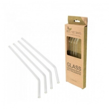 ECOSTRAWZ - Słomki do picia wielorazowe SZKLANE 8 x 215mm + czyścik | Inni producenci