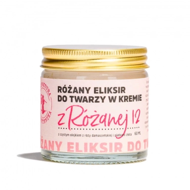 Eliksir do twarzy w kremie z Różanej 12 | Manufaktura Bursztynnika