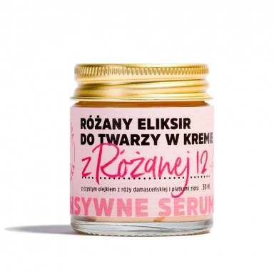 Eliksir do twarzy w kremie z Różanej 12 | Manufaktura Bursztynnika