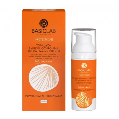Emulsja ochronna SPF50 tonująca | BasicLab