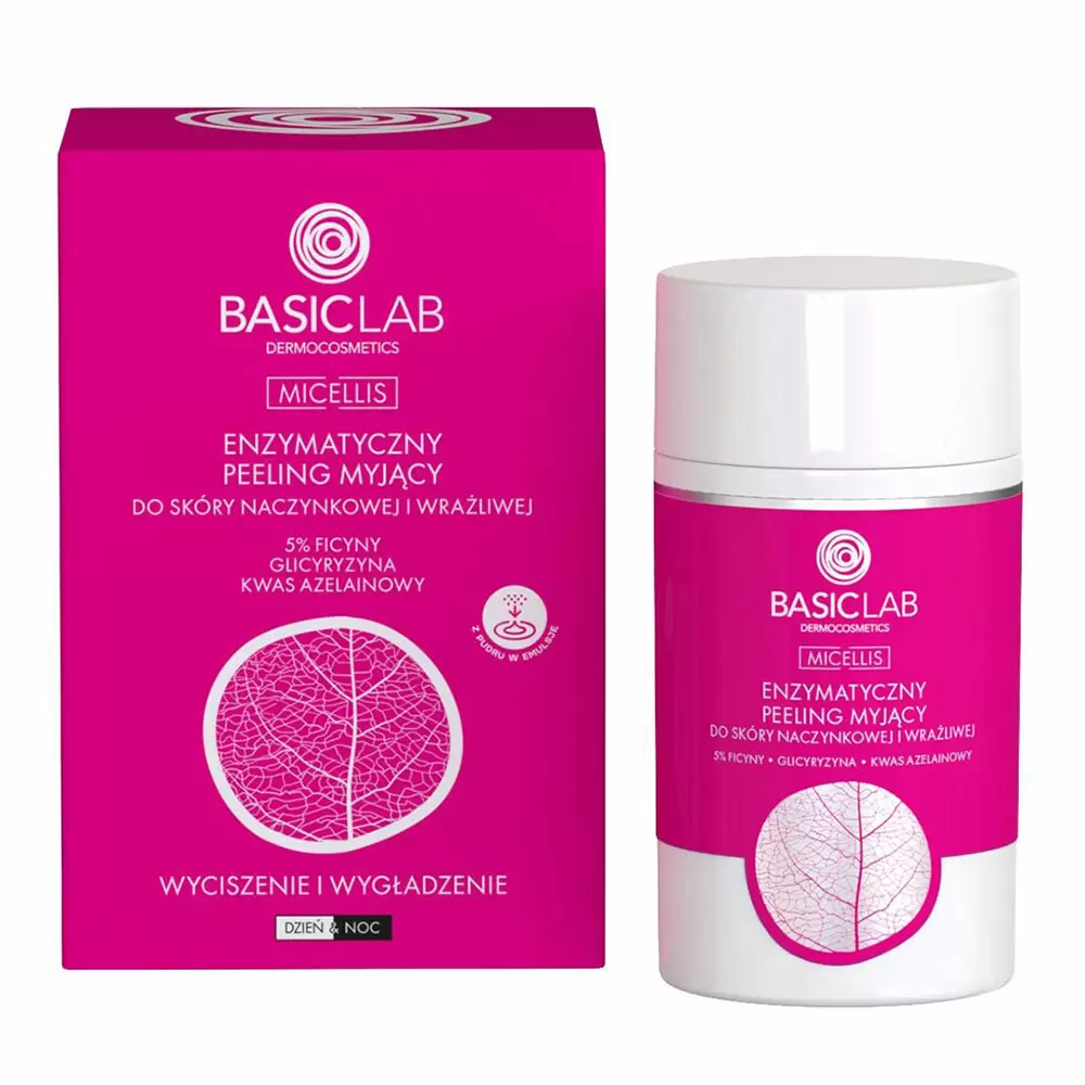 Enzymatyczny peeling myjący  Wyciszenie i Wygładzenie | BasicLab