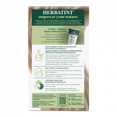 Farba do włosów 10C PLATYNOWY BLOND seria POPIELATA | Herbatint