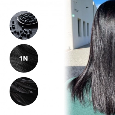 Farba do włosów 1N CZARNY seria NATURALNA | Herbatint