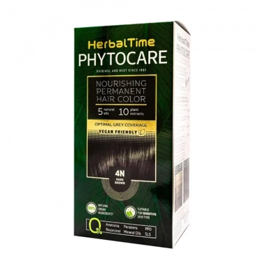 Farba do włosów 4N Dark brown | Herbal Time