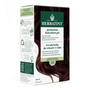 Farba do włosów 4R MIEDZIANY KASZTAN seria MIEDZIANA | Herbatint