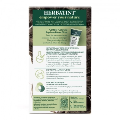 Farba do włosów 7C POPIELATY BLOND seria POPIELATA | Herbatint