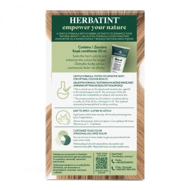 Farba do włosów 8D JASNY ZŁOTY BLOND seria ZŁOTA | Herbatint