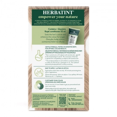 Farba do włosów 8N JASNY BLOND seria NATURALNA | Herbatint