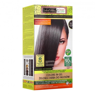 Farba żelowa do włosów 1.0 Czarny | Indus Valley