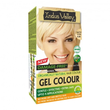 Farba żelowa do włosów - 9.0 Bardzo jasny blond | Indus Valley