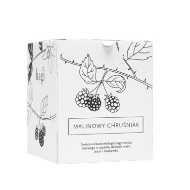 Świeca sojowa Malinowy Chruśniak | Hagi Cosmetics