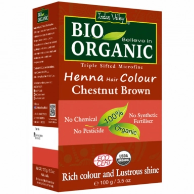 Henna do włosów - Kasztanowy brąz | Indus Valley