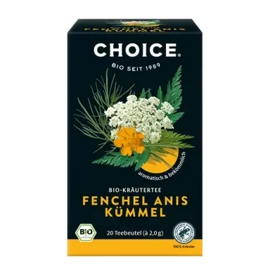 Herbata ziołowa Fenkuł, Anyż i Kminek | Choice Organics