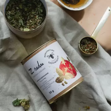 Herbata ziołowa Z SADU - Na wzmocnienie | Pasieki Rodziny Sadowskich