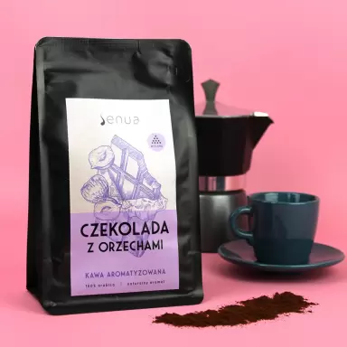 Kawa smakowa  aromatyzowana Czekolada z Orzechami - mielona | Senua