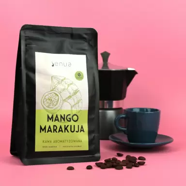 Kawa smakowa aromatyzowana Mango i Marakuja - ziarnista | Senua