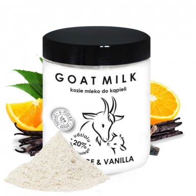 Kozie mleko do kąpieli z kolagenem, pantenolem i olejkiem jojoba - Orange and Vanilla | e-FIORE