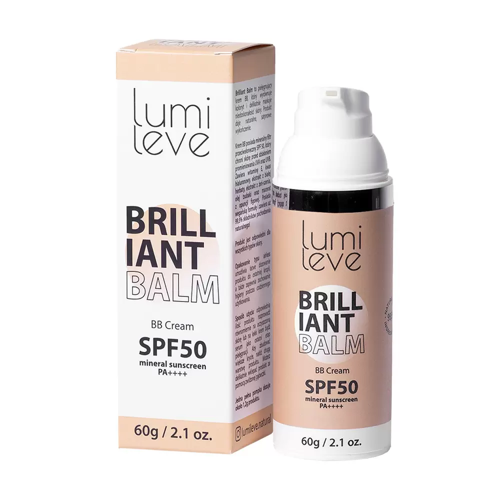 Krem BB BRILLIANT BALM SPF50 | Lumileve