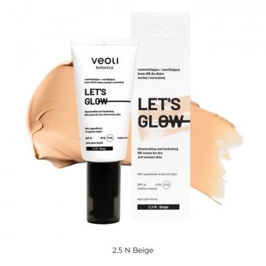Krem BB rozświetlająco - nawilżający LET'S GLOW | Veoli Botanica