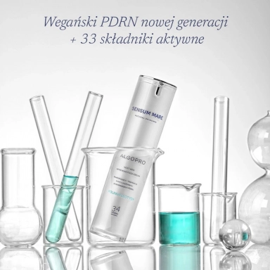 Krem do twarzy rewitalizująco - przeciwzmarszczkowy z 9% kompleksem peptydów i aminokwasów z PDRN | Sensum Mare
