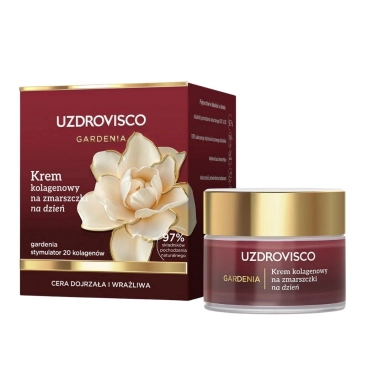 Krem kolagenowy na zmarszczki na dzień Gardenia | Uzdrovisco