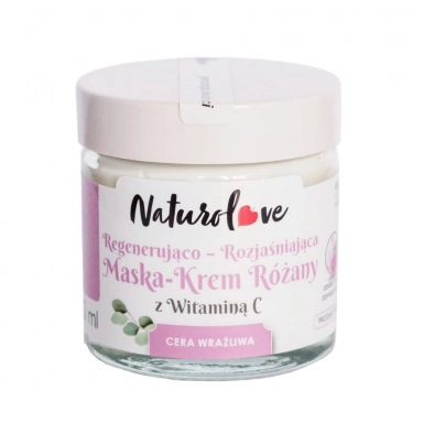 Krem - maska różana z witaminą C | Naturolove
