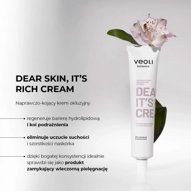 Krem naprawczo - kojący Dear Skin It's Rich Cream | Veoli Botanica