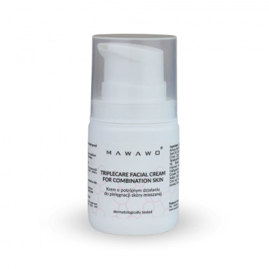 Krem o potrójnym działaniu do pielęgnacji skóry mieszanej | Mawawo