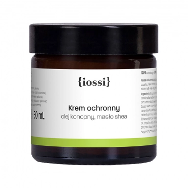 Ochronny krem do twarzy i rąk z olejem konopnym i masłem shea | iossi