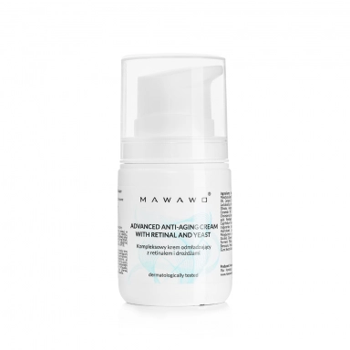 Krem odmładzający z retinalem i drożdżami | Mawawo