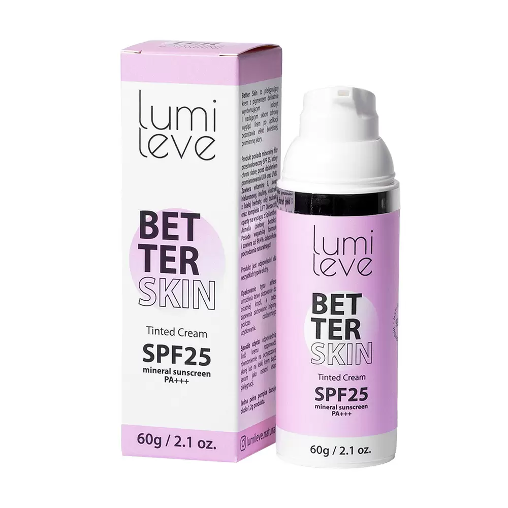 Krem pielęgnujący z pigmentem BETTER SKIN SPF25 | Lumileve