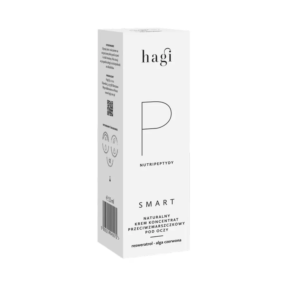 Krem pod oczy przeciwzmarszczkowy z nutripeptydami SMART P | Hagi Cosmetics