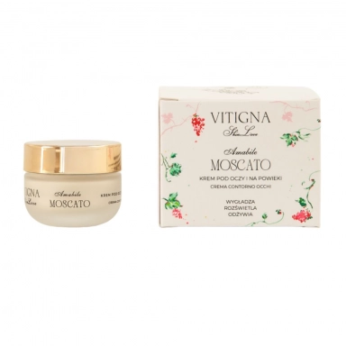 Krem pod oczy wygładzająco - rozświetlający Moscato | VITIGNA SkinLove